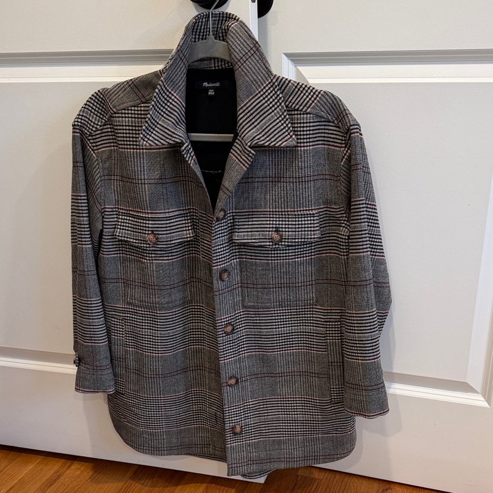 Madewell Plaid Jacket, xxs, like new
